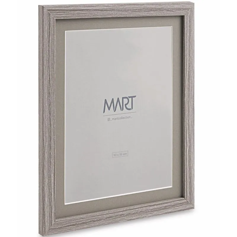 Porta-retrato Cinza em MDF 10x15