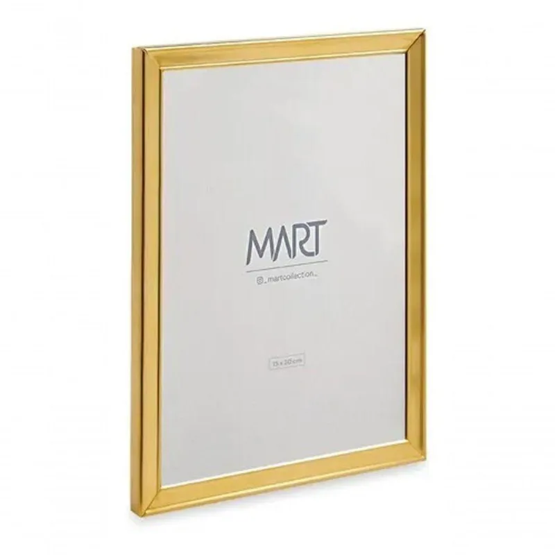 Porta Retrato Dourado Em Metal