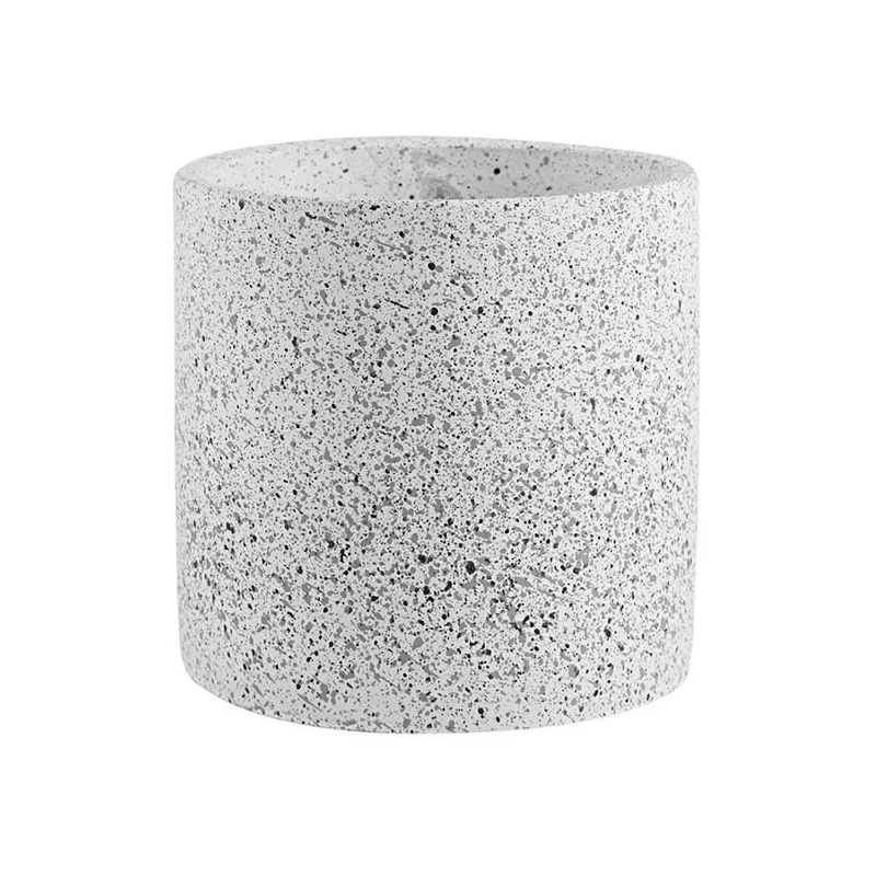 Cachepot Em Cimento Médio Granilite Rose