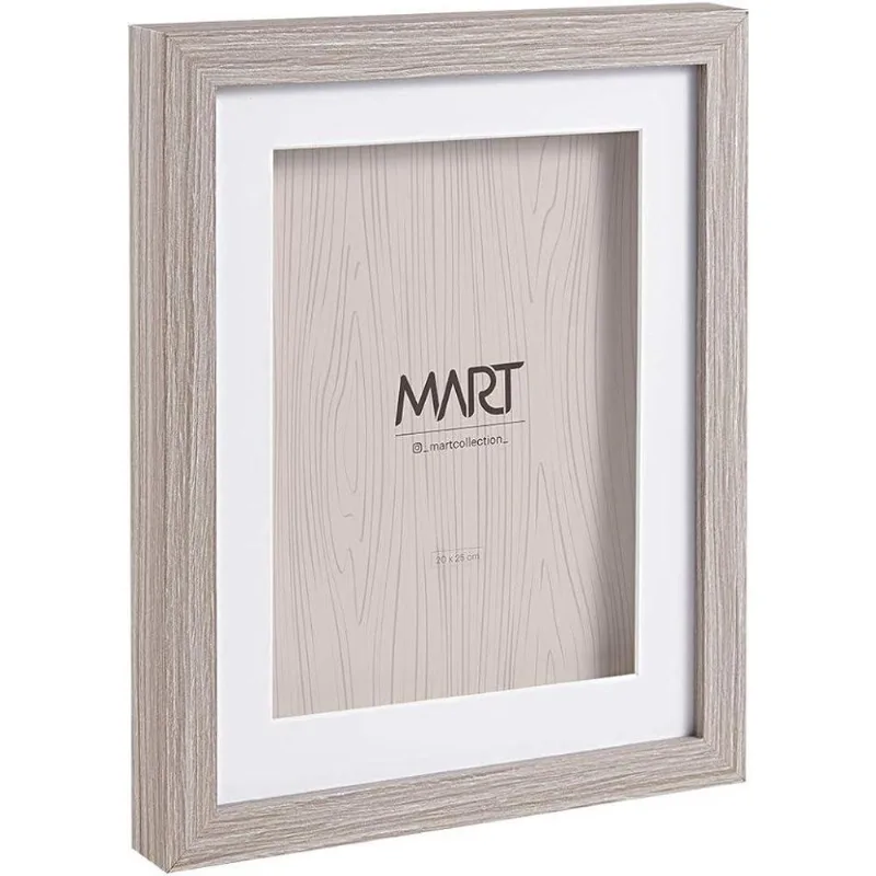 Porta-retratos em mdf cinza mart - 15X20cm