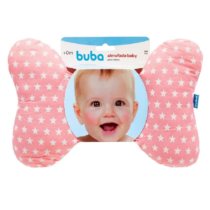 Almofada Apoio Para Cabeça Rosa Buba 11756