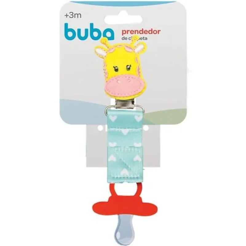 Prendedor De Chupeta Girafa Buba