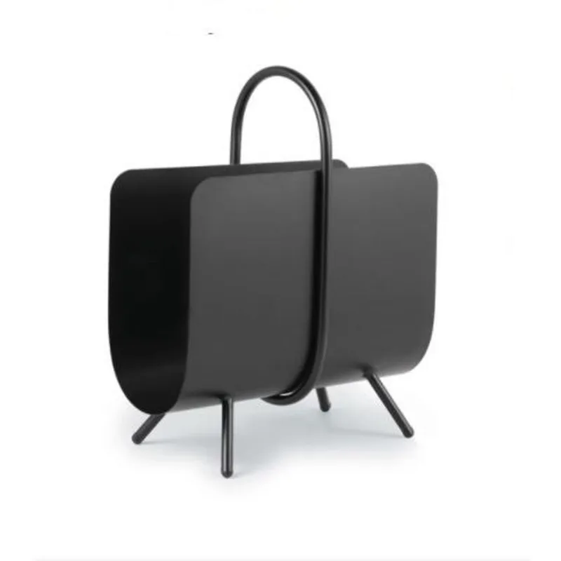 Porta Revistas Preto Em Metal