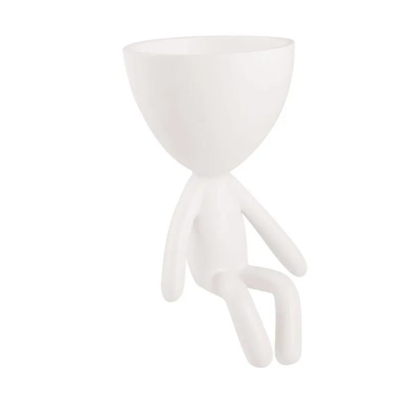 Cachepot Bob Sentado - Branco