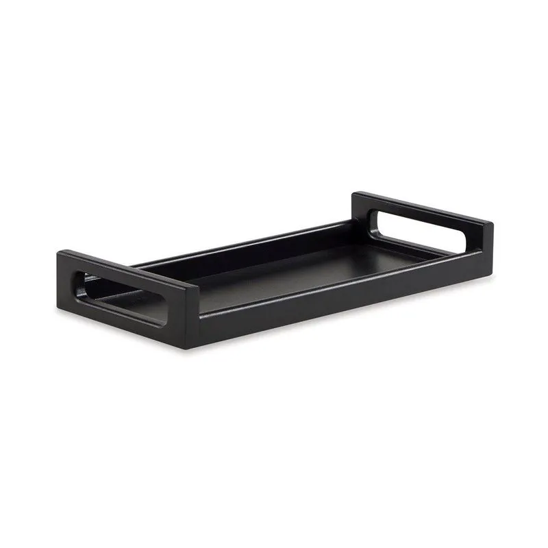 Bandeja Decorativa Preto 30x14cm