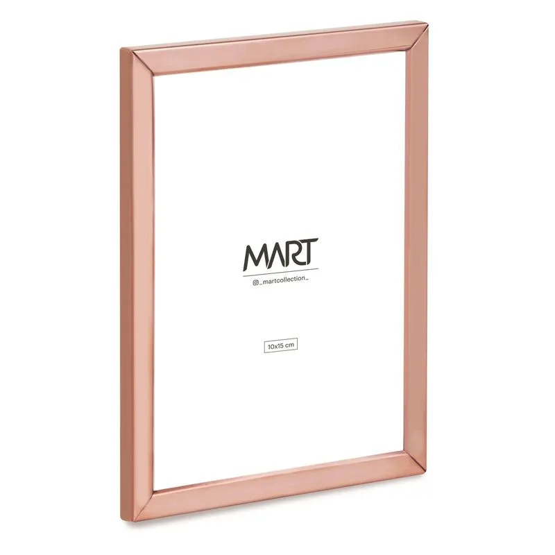 Porta Retrato Cobre Rose Gold 10x15cm Metal Liso