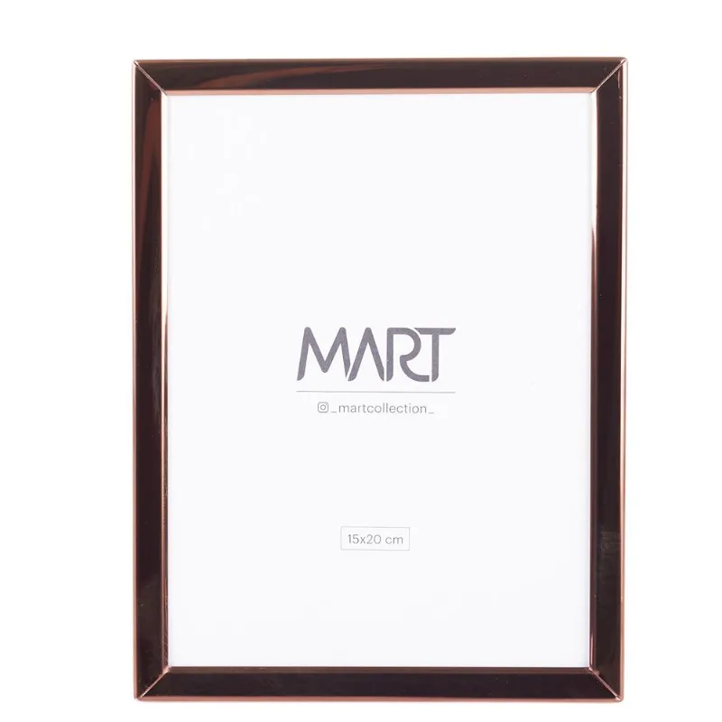 Porta Retrato Metal 15X20 Mart Rose Gold 12535