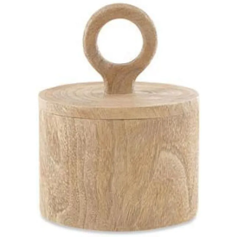Pote Em Poliresina Madeirado 14,5x20 Cm