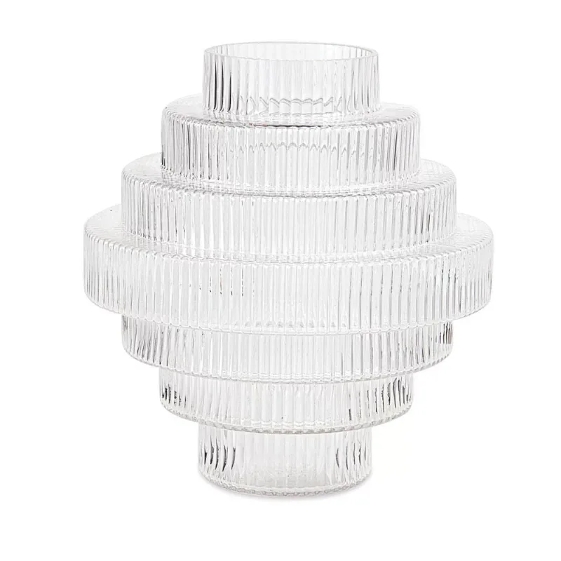 Vaso Pequeno em Camadas Incolor