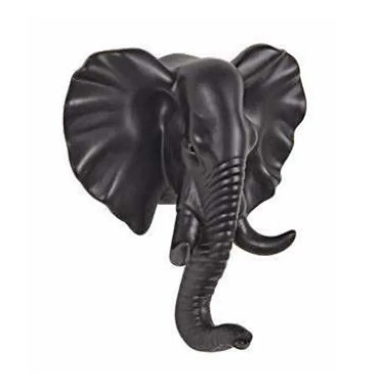 Gancho De Parede Elefante Preto