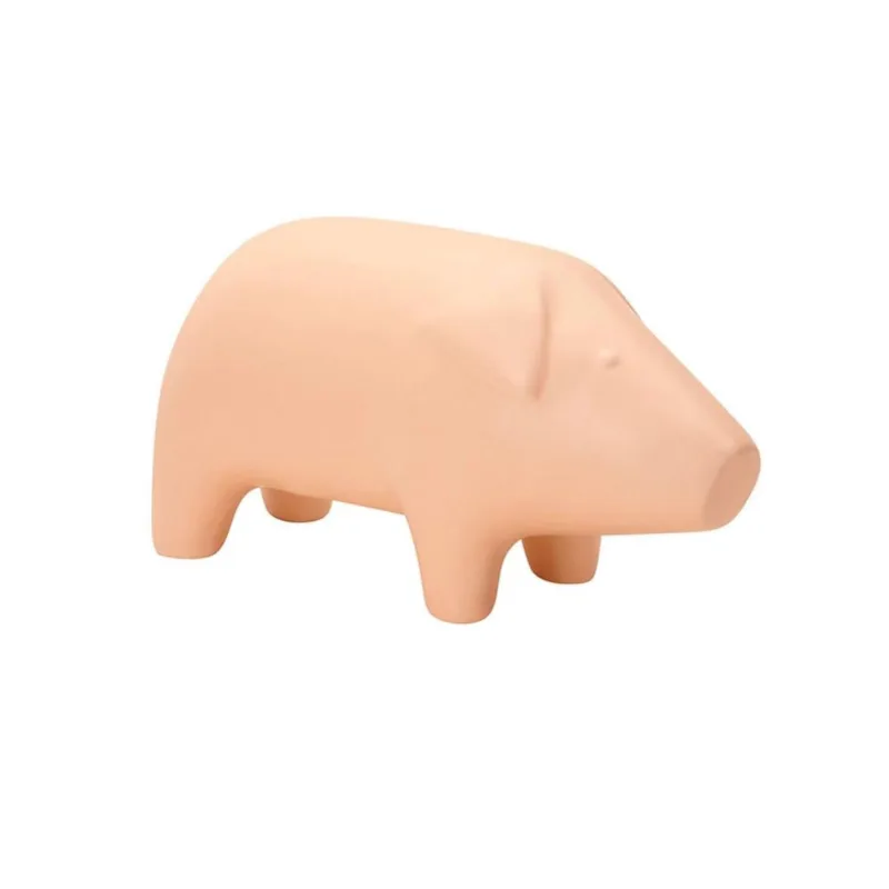 Escultura porco em cerâmica 9 x 7 cm