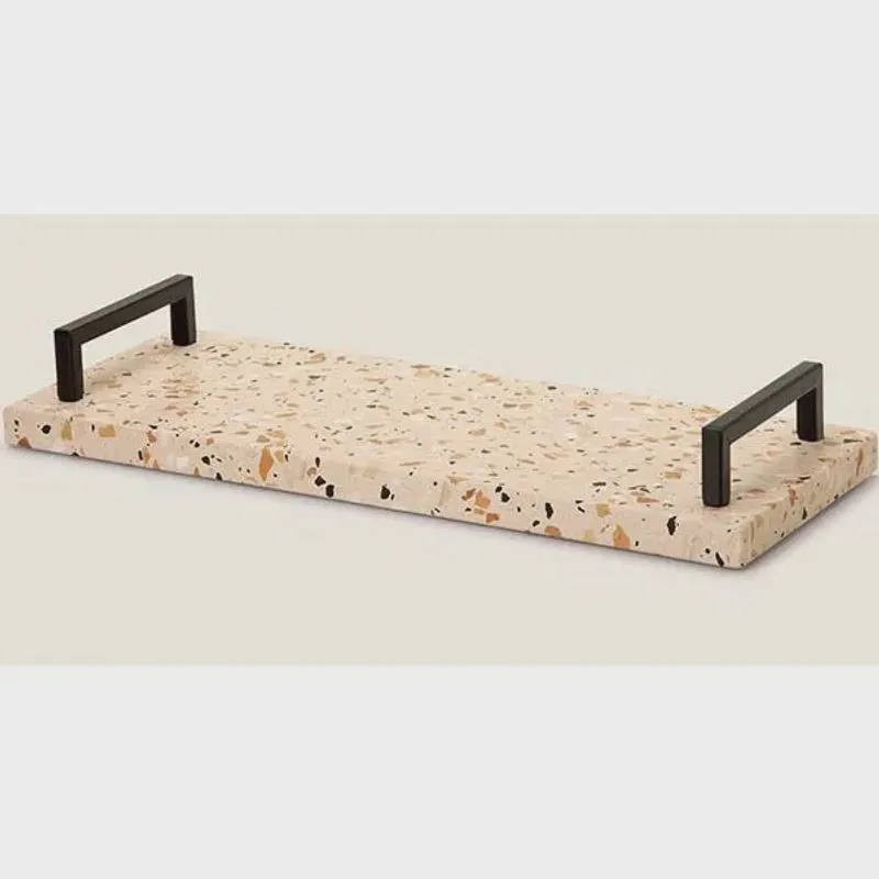 Bandeja em Terrazo e Metal 27 X 13CM mart 14371