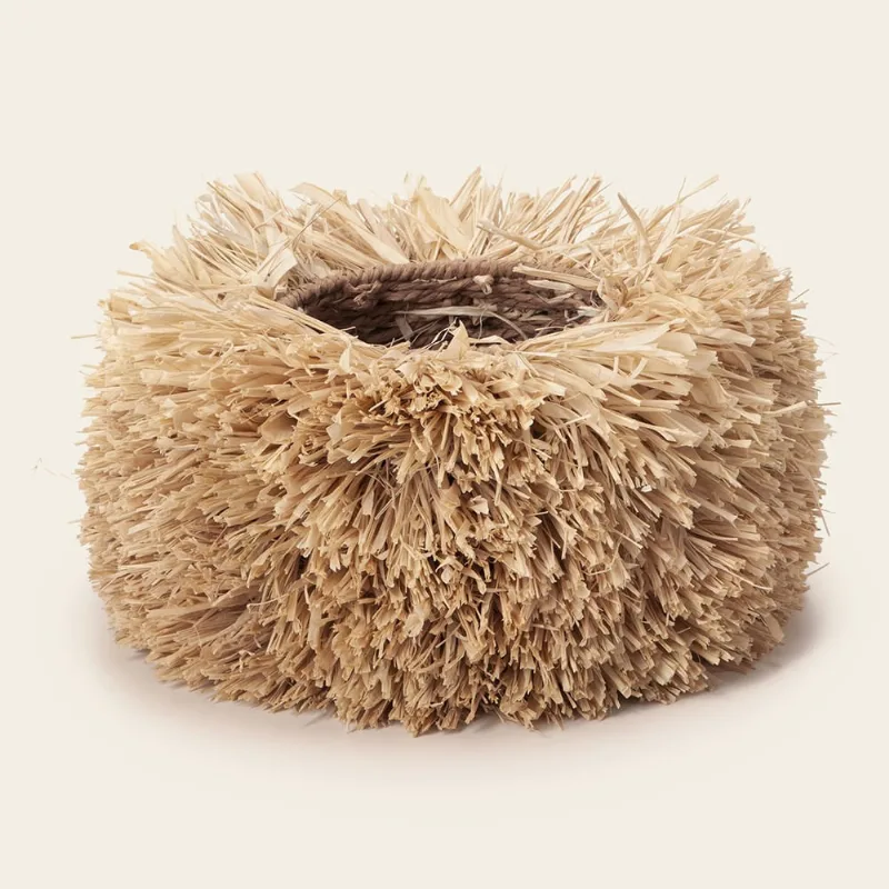 Cachepot Em Fibra Natural 27cm