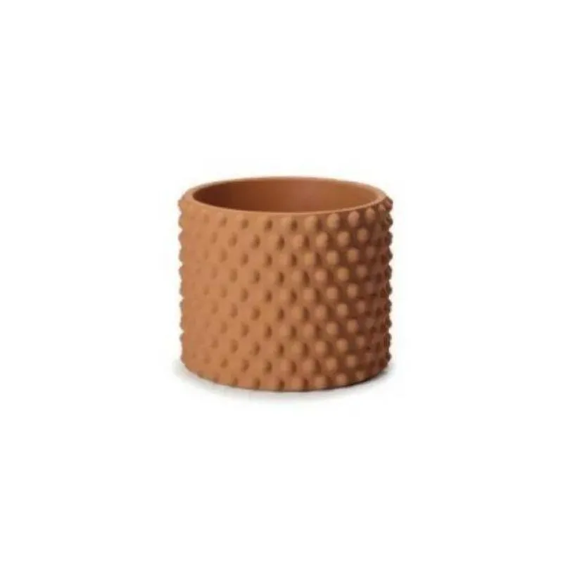 Cachepô Em Cimento Chapisco Caramelo P MART CACHEPOT CIMENTO CHAPISCO 15439 MART CARAMELO