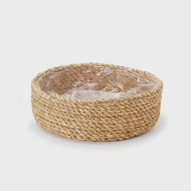 Cachepot em Fibra Natural - 22x8cm