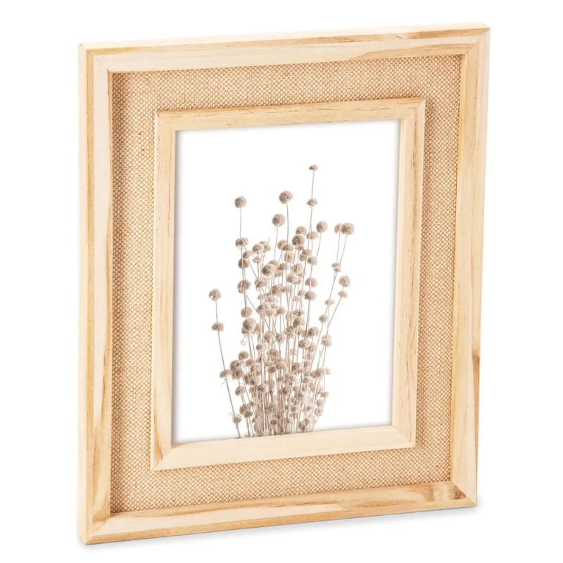Porta-retrato em mdf com rattan - 15X20cm