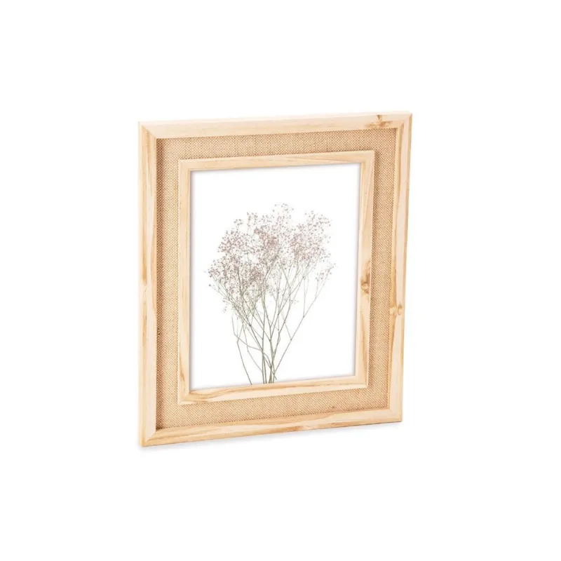 Porta Retrato Família 20X25 Parede Mesa Mdf Rattan Grande