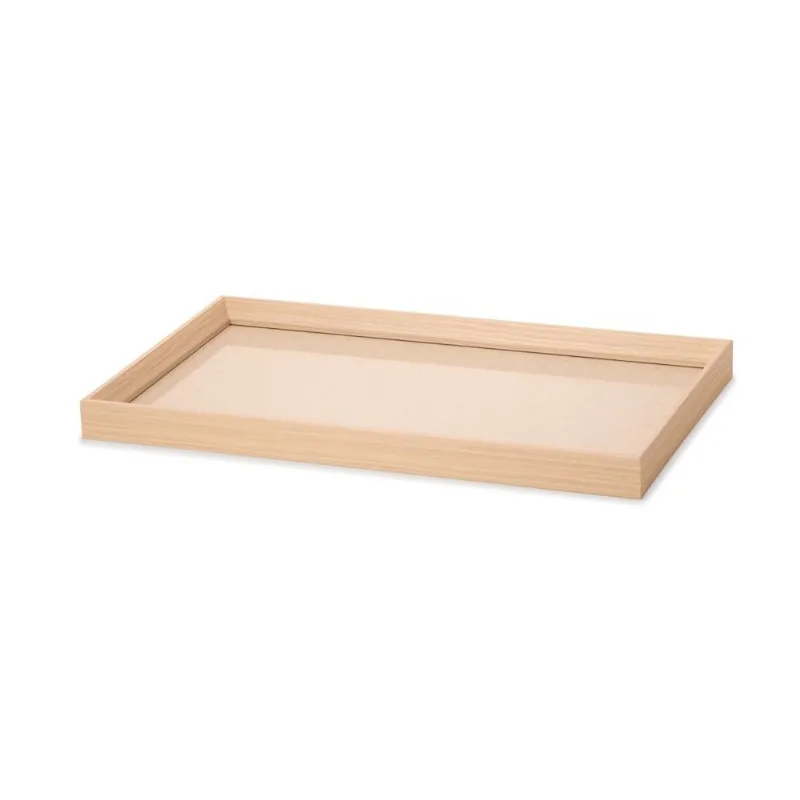 Bandeja Decorativa Retangular em MDF com Linho - 45x27cm