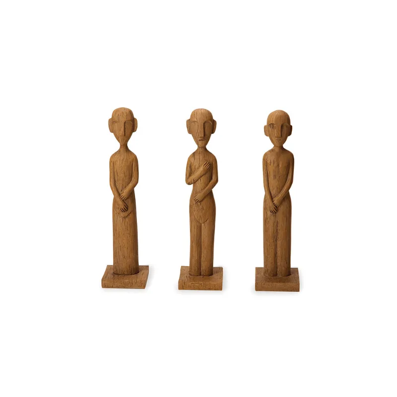 Kit Escultura Pessoas Em Poliresina