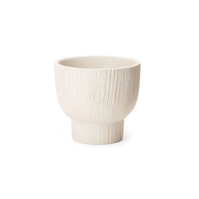 Cachepô Cimento Taça Off White MART CACHEPOT CIMENTO TACA 16018 MART OFF WHITE