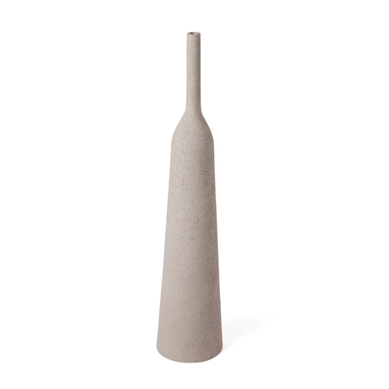 Vaso em polirresina cinza mart 63cm