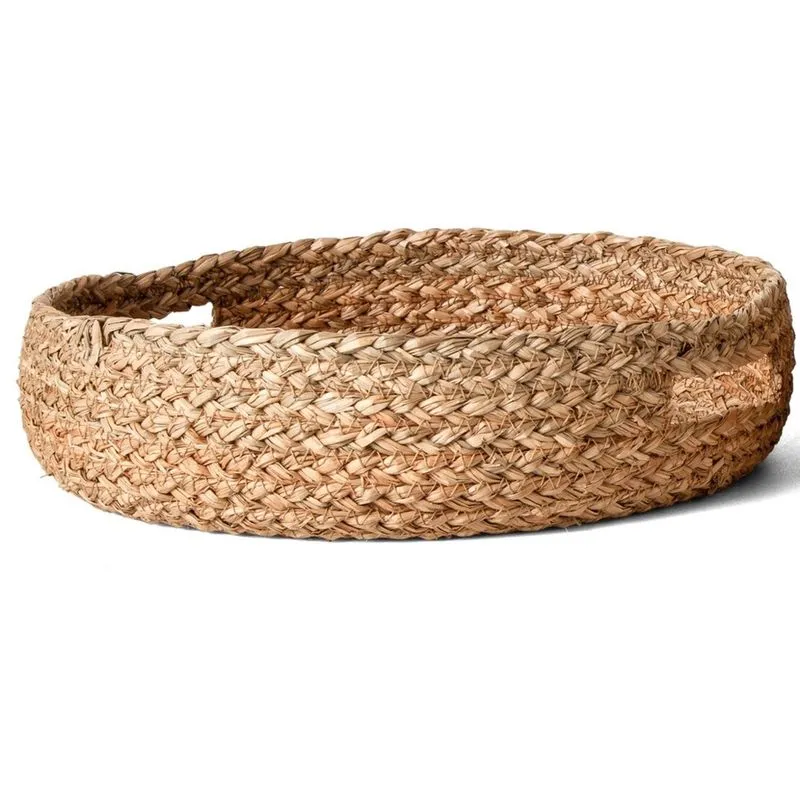 Cesto bandeja em fibra natural mart 32cm