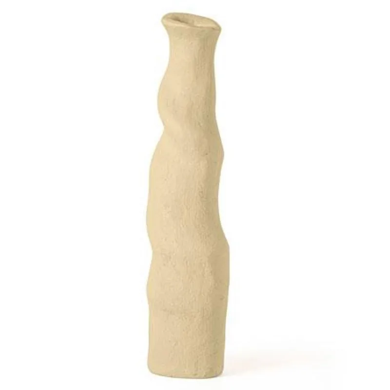 Vaso em polirresina bege organico mart 36CM