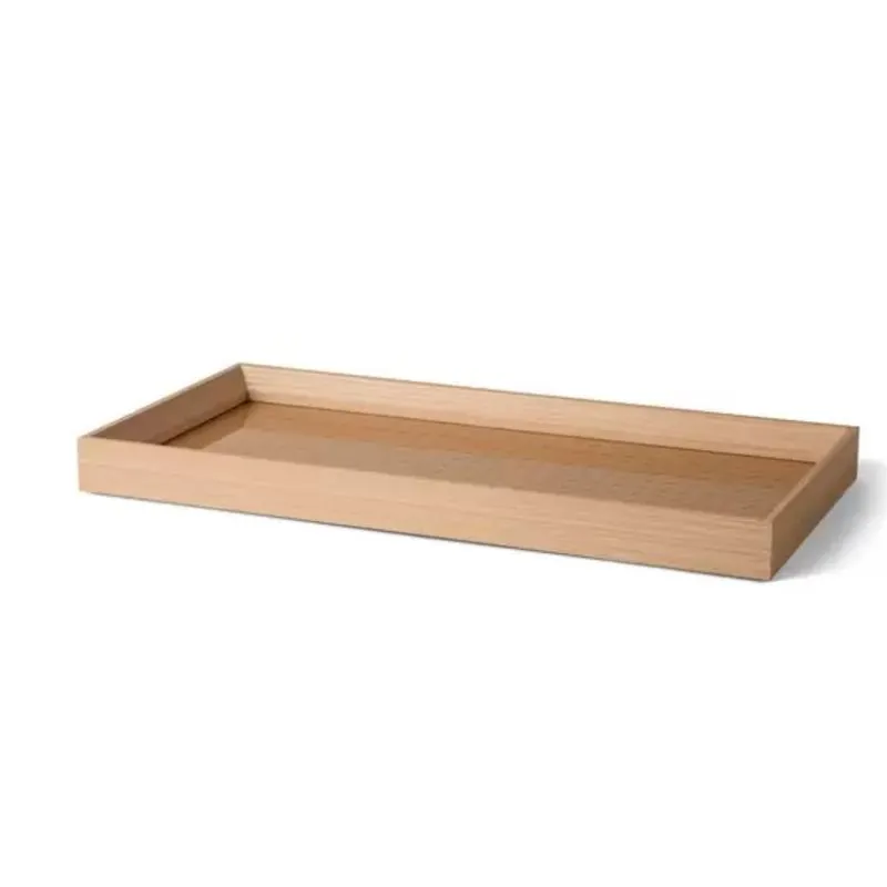 Bandeja em mdf com pu - Retangular - Mart - 38 X18X3 cm