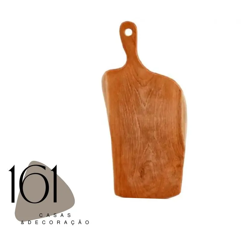 Tabua decorativa em madeira teca- Mart - 43X1,5X19cm