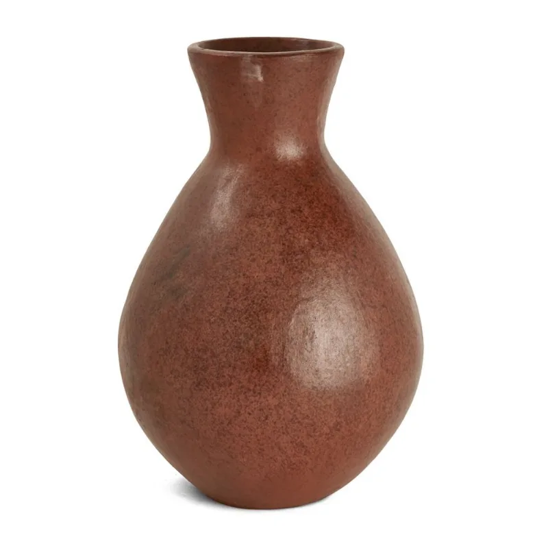 Vaso bojudo em ceramica marrom mart 41cm
