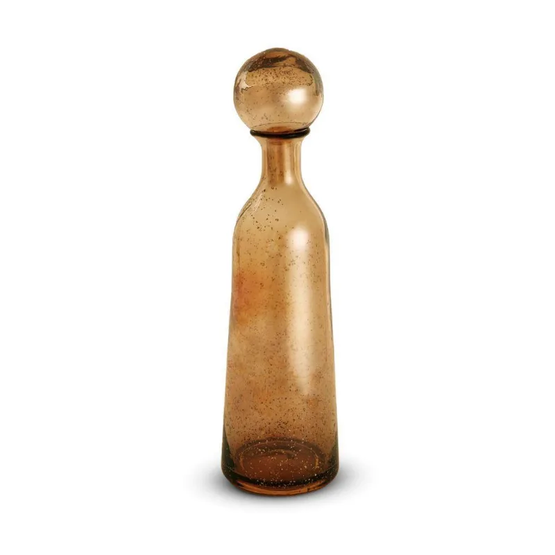 Garrafa Em Vidro âmbar Mart 12x43cm