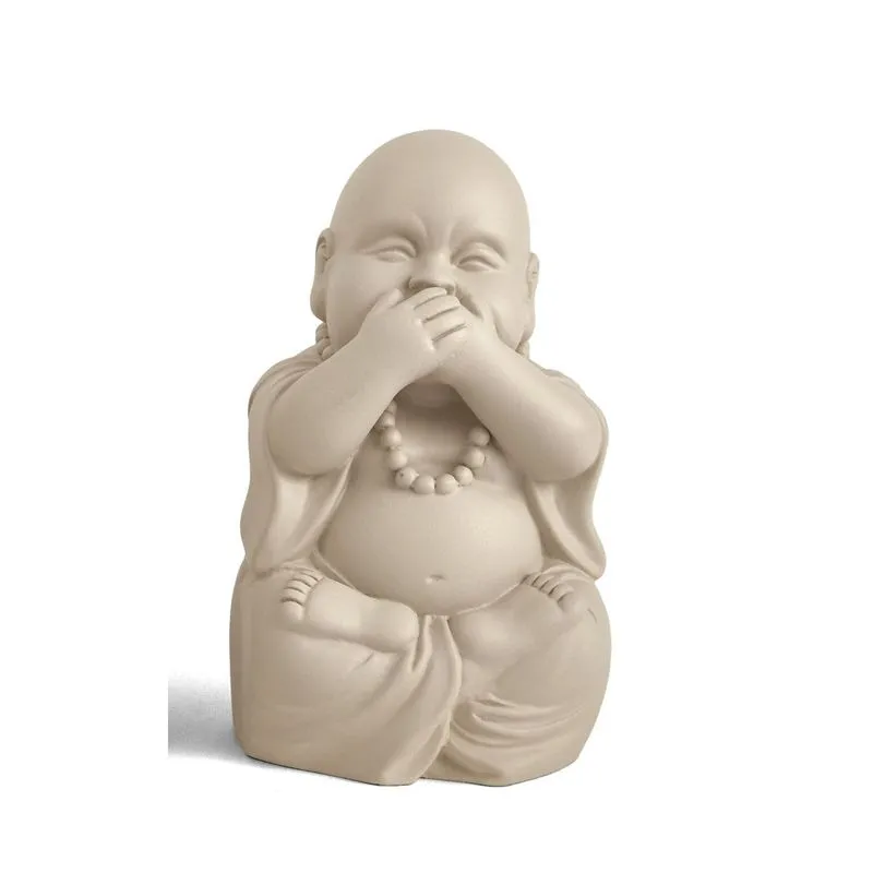 Escultura Buda Em Cimento 17402 B Bege - Mart
