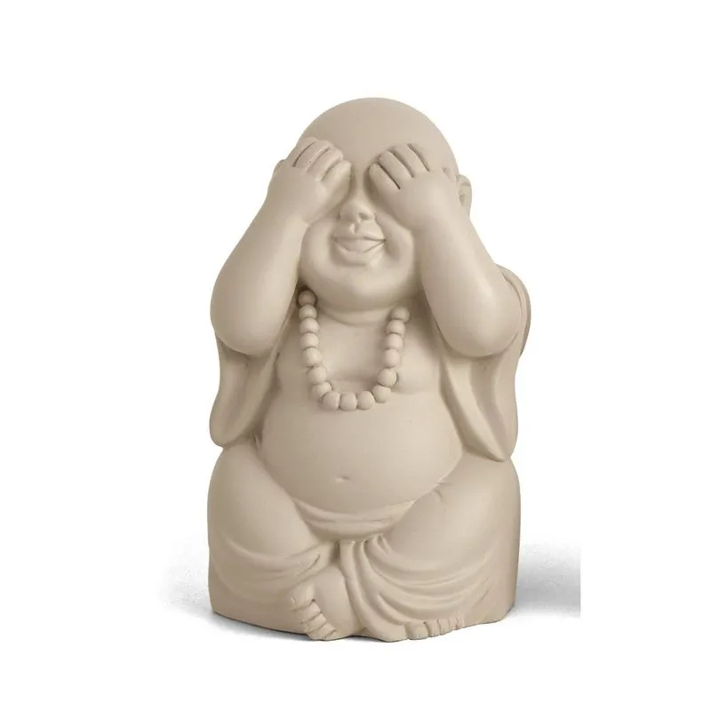 Escultura Buda Em Cimento 17402 C Bege - Mart