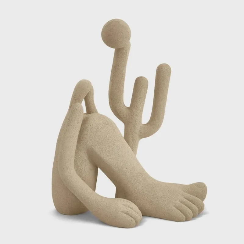 Escultura em Poliresina Abaporu Bege - 32cm