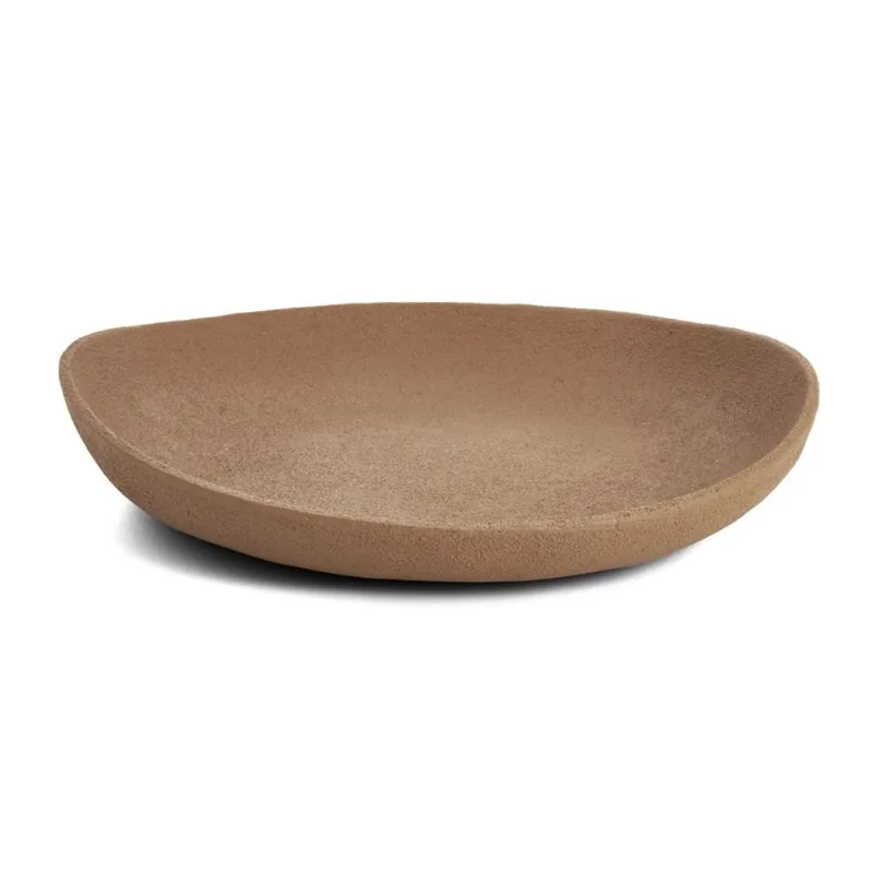 Centro de mesa em poliresina marrom mart 39,5cm