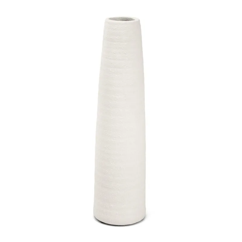 Vaso em ceramica branco mart 39CM