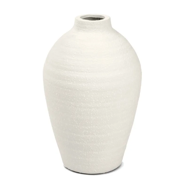 Vaso em ceramica branco mart 31CM