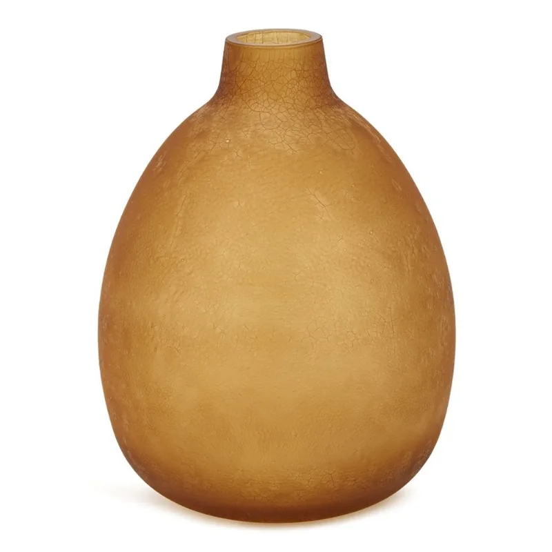 Vaso bojudo em vidro marrom 26CM mart