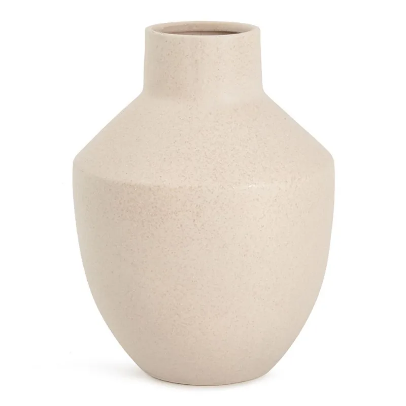 Vaso em ceramica bege mart 33cm