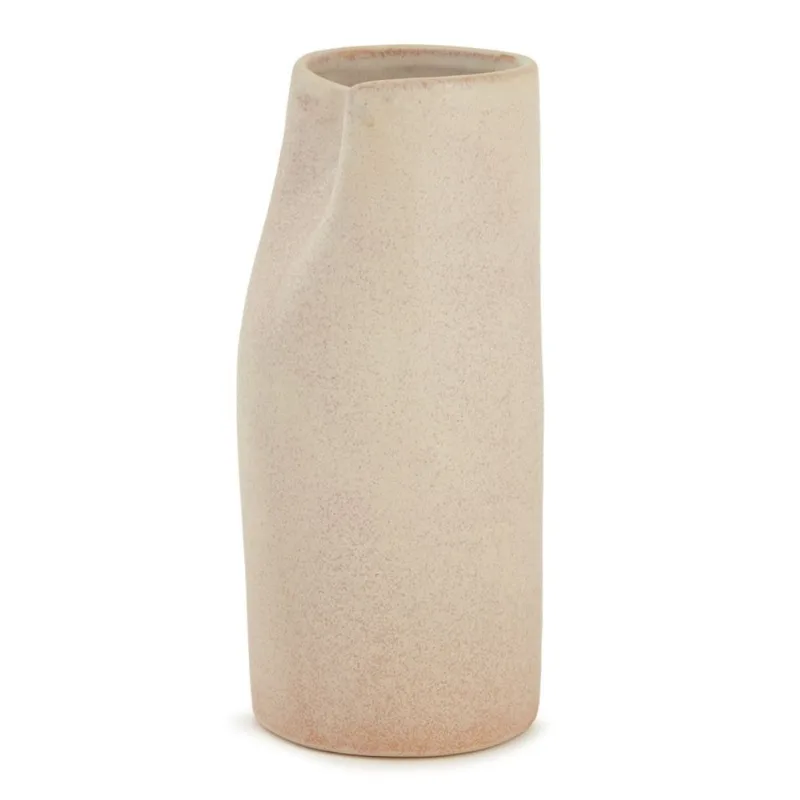 Vaso em ceramica bege mart 28cm