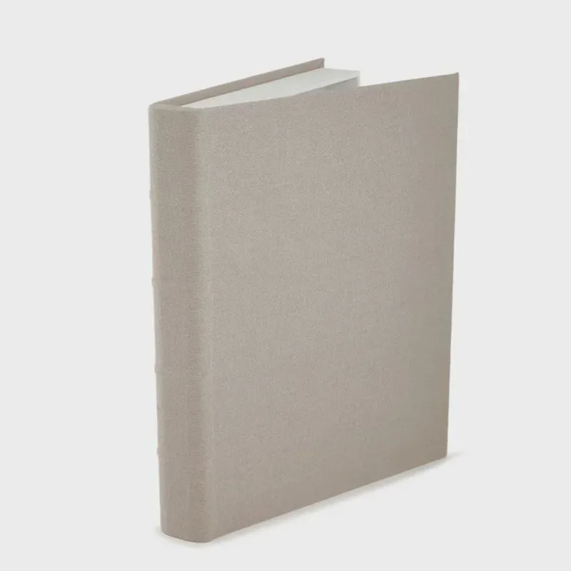 Livro Caixa com Revestimento em Linho Cinza 31cm 18724 - Mart