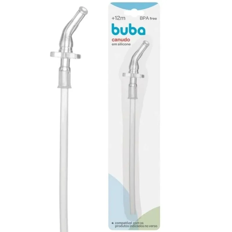 Canudo Repositor Buba em Silicone Compatível com Copos Buba