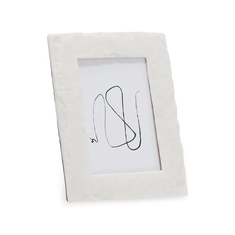 Porta-retratos em polirresina - 10X15 off white mart