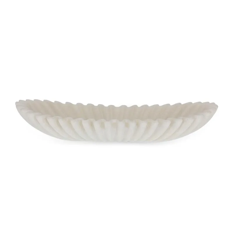 Centro de mesa organico em polirresina off white mart 43CM