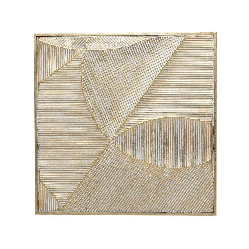 Quadro em metal dourado mart 82,5CM