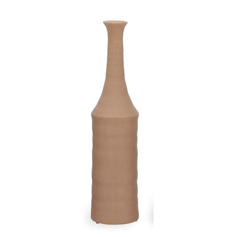 Vaso em ceramica estilo garrafa bege mart 47CM