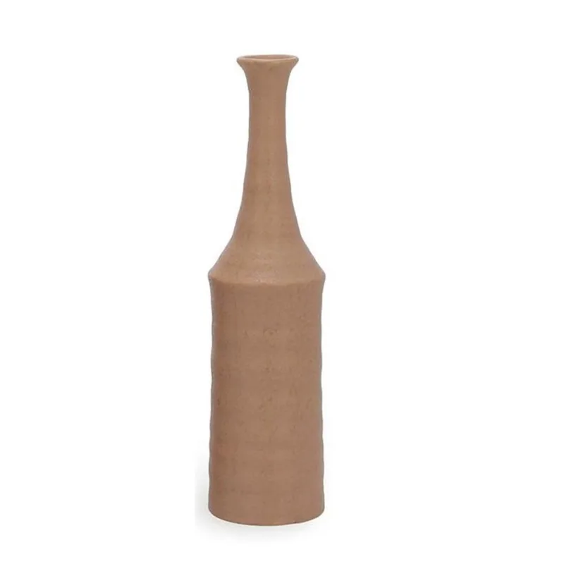 Vaso em ceramica estilo garrafa bege mart 42CM