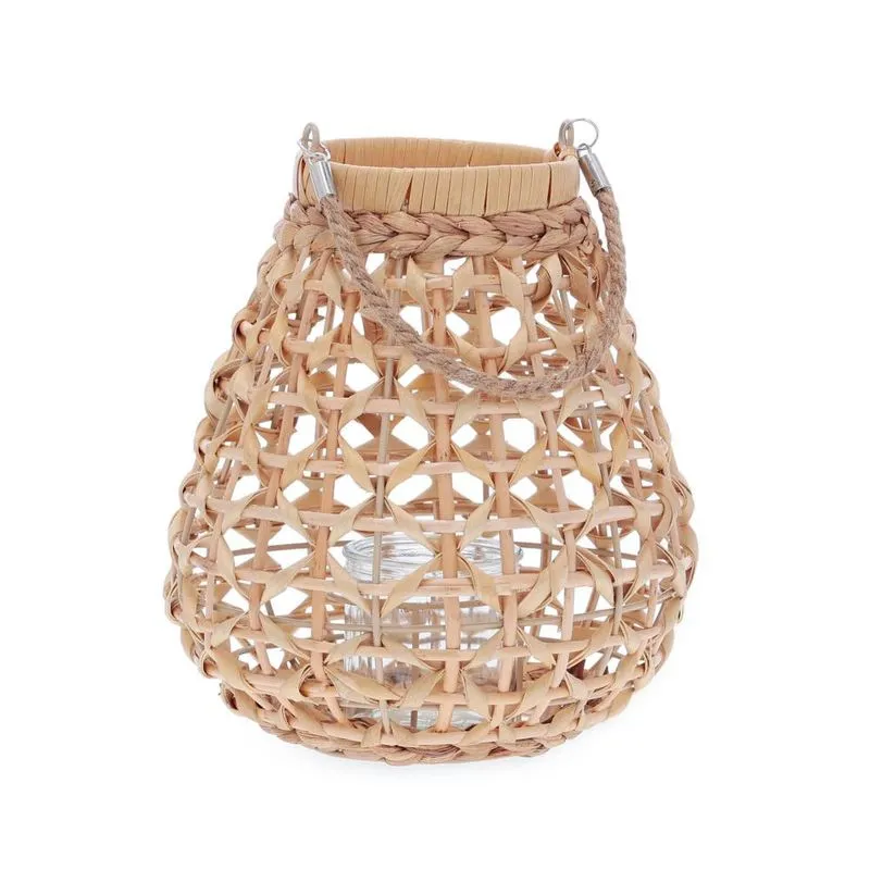 Lanterna em fibra natural mart 27cm