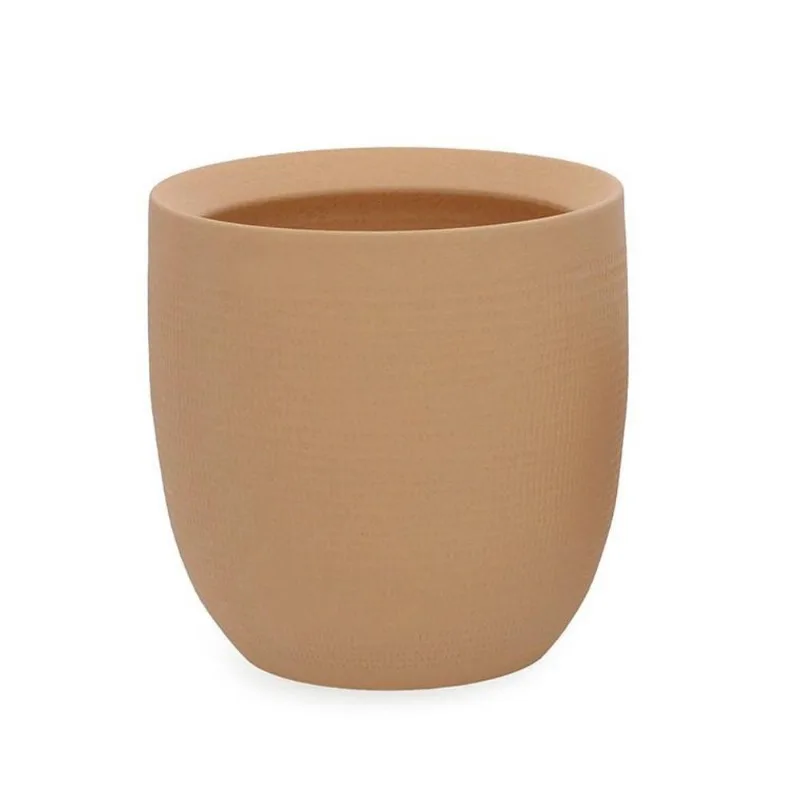 Cachepot em ceramica marrom mart 23,5x20CM