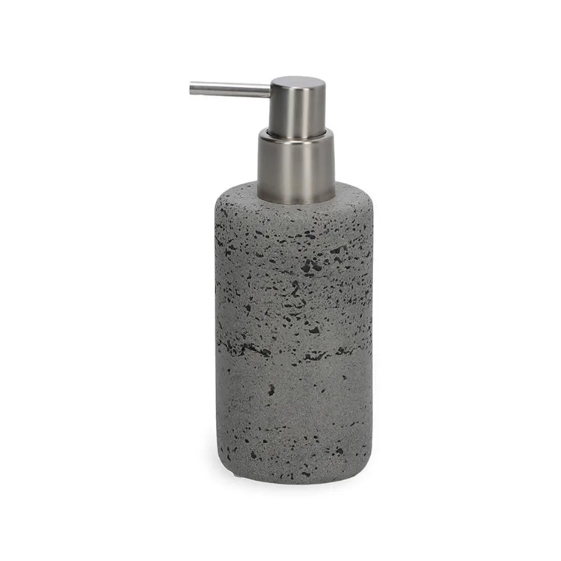 Porta-sabonete liquido em cimento cinza mart 17,5cm
